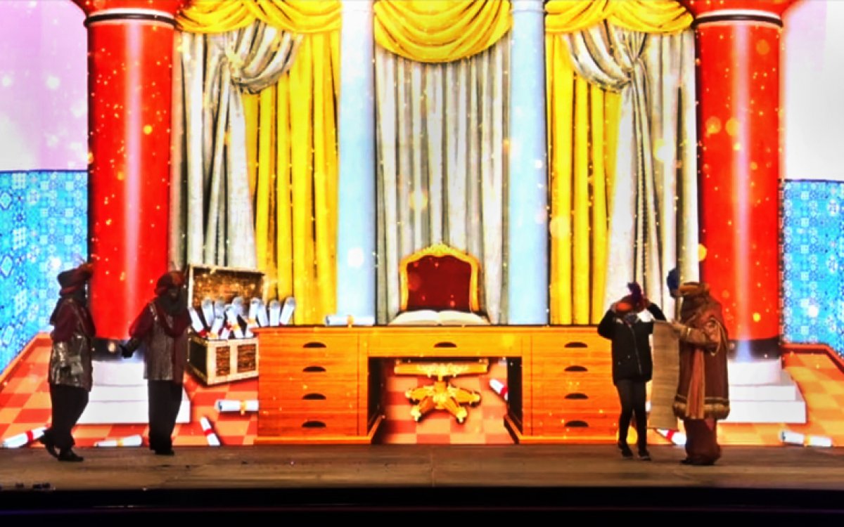 Visual scenography for the Magi play