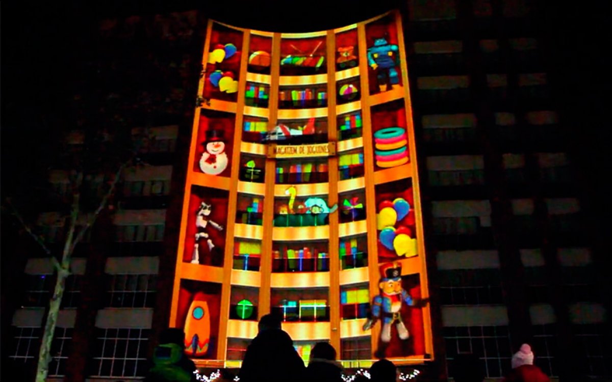 MAGI NIGHT WITH MAPPING IN SANT ADRIÀ DE BESÒS