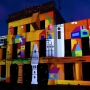 Christmas lights on projection mapping in Tiana