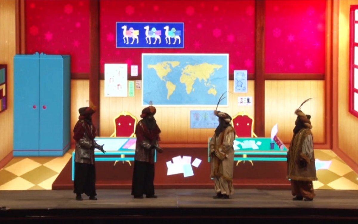 Escenografía visual obra teatral Noche de Reyes